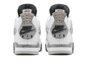 Nike Mens Air Jordan 4 Retro Running, SUMMIT WHITE/FIRE RED-CEMENT GREY-BLACK, 8 UK (9 US)