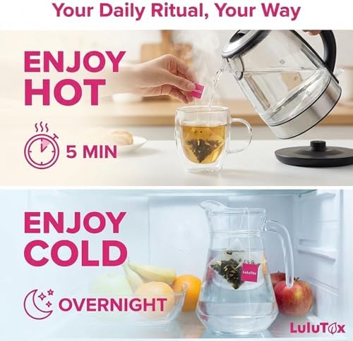 Menopause Daily Support (90 Capsules) + Lulutox Peach Herbal Tea 3-Pack (84 Servings) | Women’s Wellness Bundle for Daily Routine