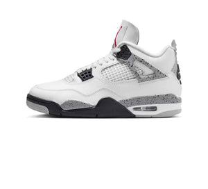 Nike Mens Air Jordan 4 Retro Running, SUMMIT WHITE/FIRE RED-CEMENT GREY-BLACK, 8 UK (9 US)