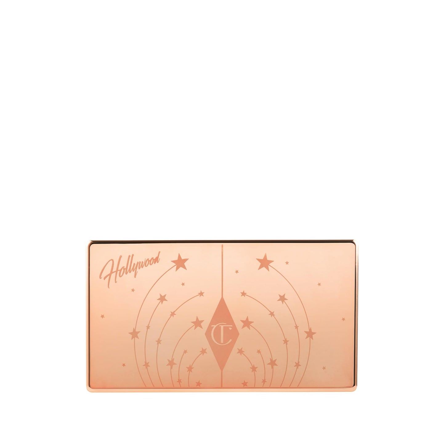Charlotte Tilbury Mini Hollywood Blush & Glow Glide Palette, Powder Blush & Highlighter Compact, Face Makeup Duo, Travel Size Makeup Palette - Rich Terracotta Blush/Golden Sunset Highlighter