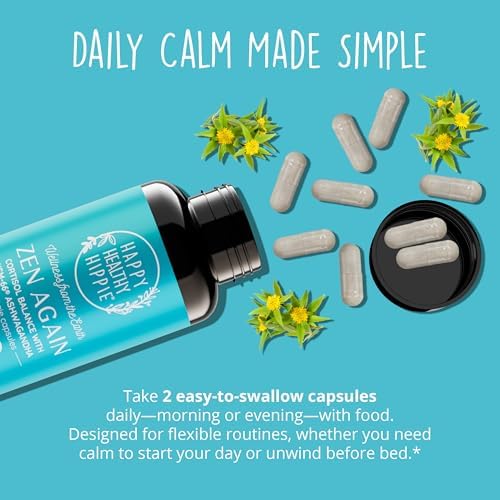Happy Healthy Hippie Zen Again Cortisol Manager & Be Grounded Stress Relief Suppliment