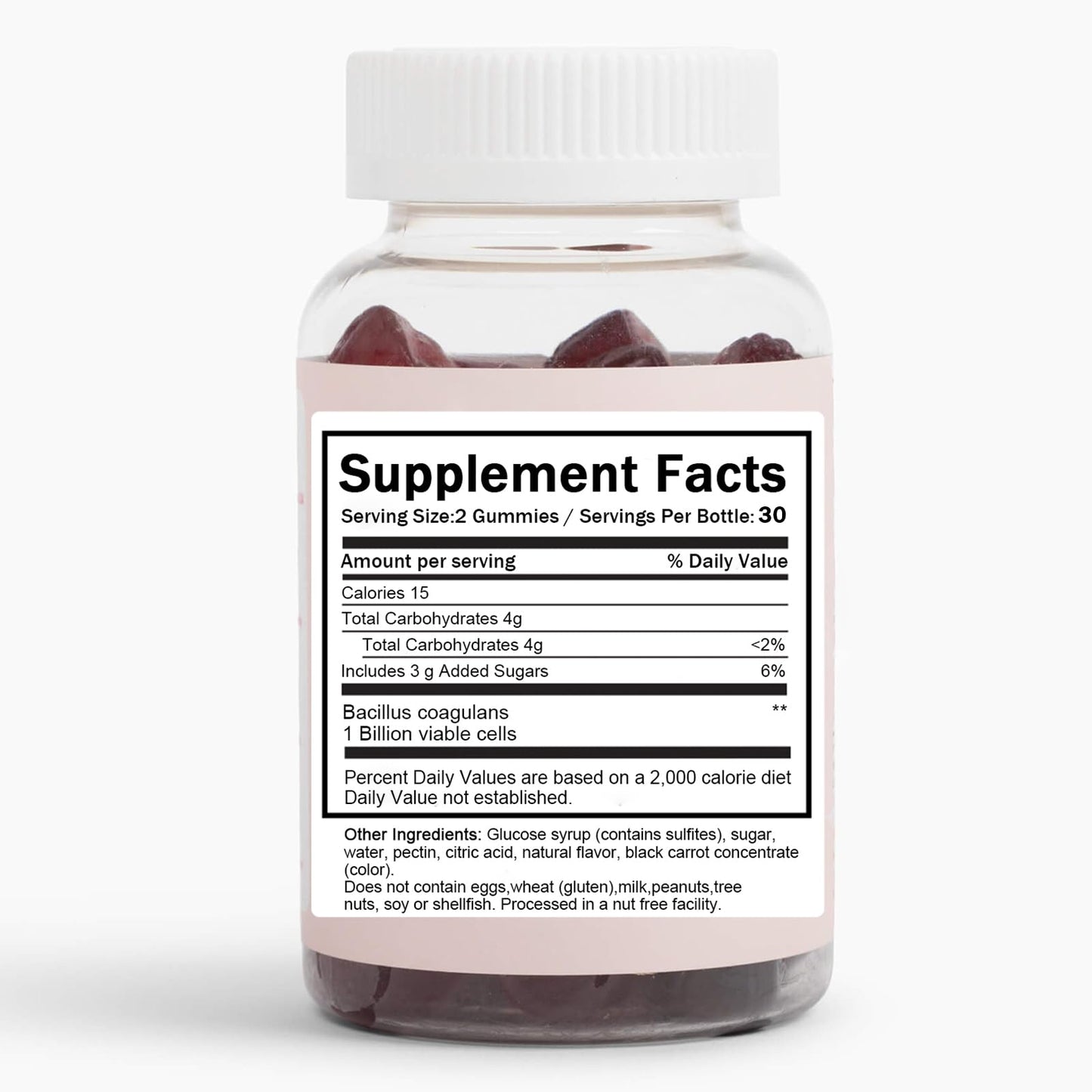 6525080 Clean Prebiotic Fiber Gummy, Clean Fiber Gummies for Men, Men Prebiotic Supplement for Digestive Gut Health, Non-GMO, 60 Gummies - dailyvitalstore