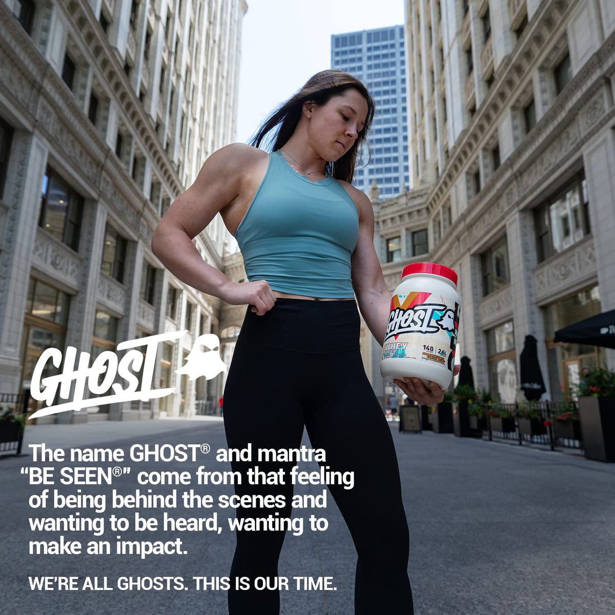 GHOST Whey Protein Powder, Cinnabon - 2LB, 25G of Protein - Cinnamon Roll Flavored Isolate, Concentrate & Hydrolyzed Whey Protein Blend - Post Workout Shakes - Soy & Gluten Free
