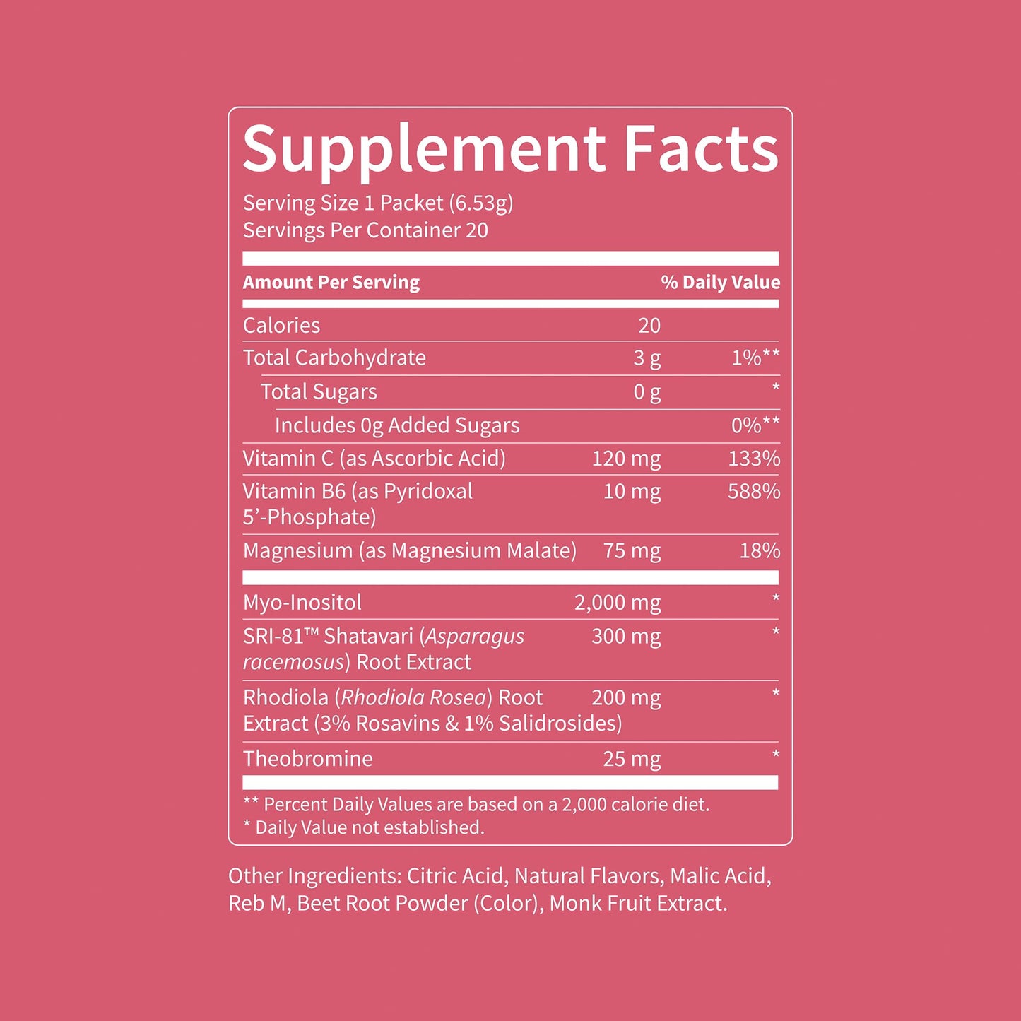 Nello Superbalance Hormonal Support Drink Mix, SRI-81 Shatavari, Myo-Inositol, Rhodiola Rosea, Vitamin C, Magnesium, Theobromine