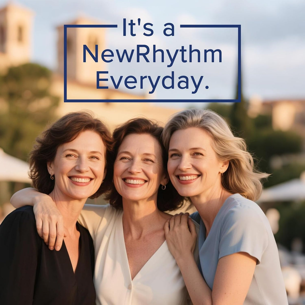 NewRhythm Menopause Probiotics for Women, 7-in-1 Relief, Prebiotics, Black Cohosh Trans-Resveratrol Chasteberry Red Clover Dong Quai, Hot Flashes Night Sweats, No Soy, No Estrogen, 30 Ct