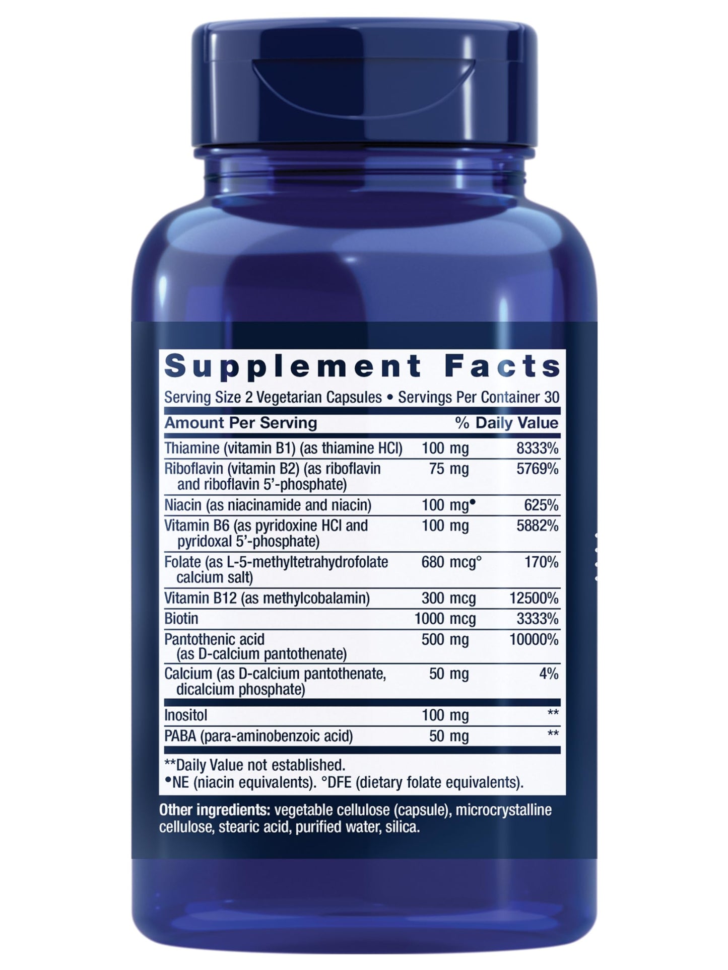 Life Extension BioActive Complete B-Complex, Heart, Nerve Support, Healthy Energy, Metabolism, Complete B Complex, 60 Vegetarian Capsules
