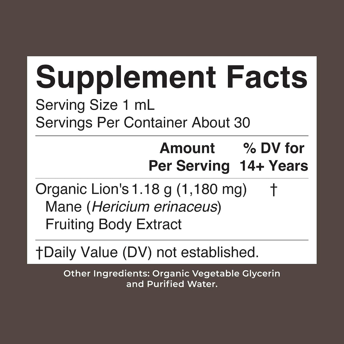 MARYRUTH'S Lions Mane Mushroom Supplement | Nootropic USDA Organic Lions Mane Extract 1,180mg | Nervine Herbal Liquid Drops | Brain Health | Focus & Memory | Non-GMO | Vegan | Alcohol Free | 1 Fl Oz