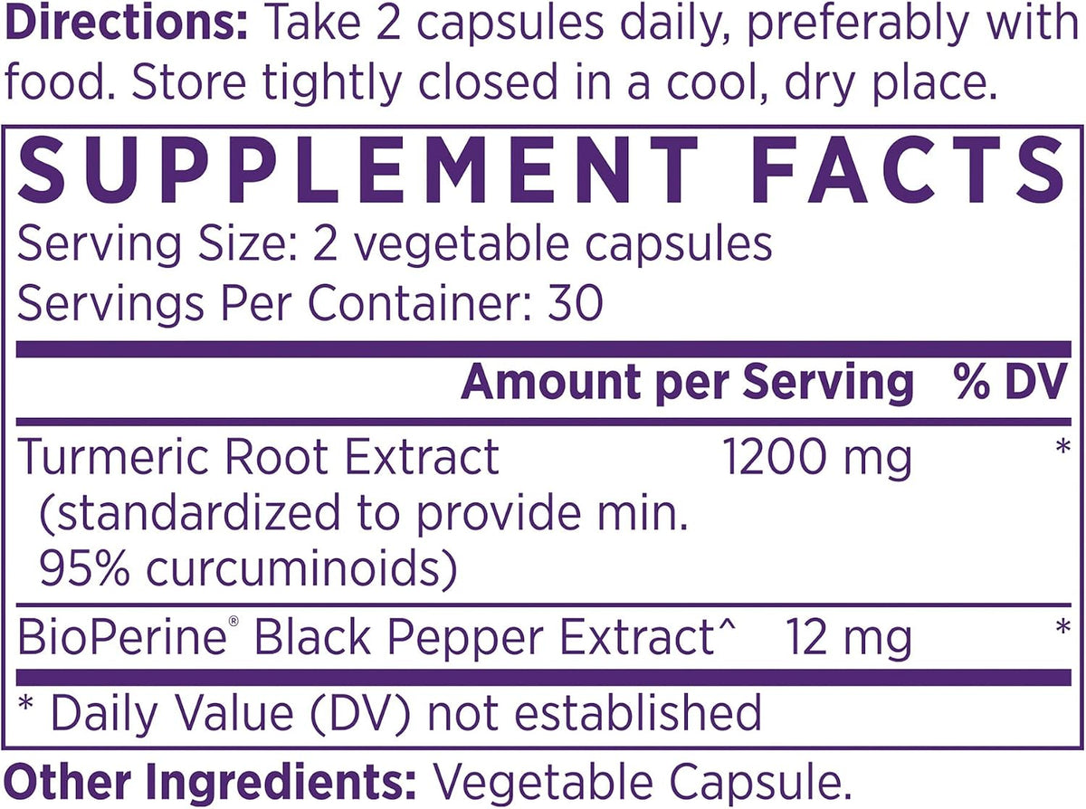 NAOMI Citrus Bergamot and Turmeric Curcumin - High Potency Duo