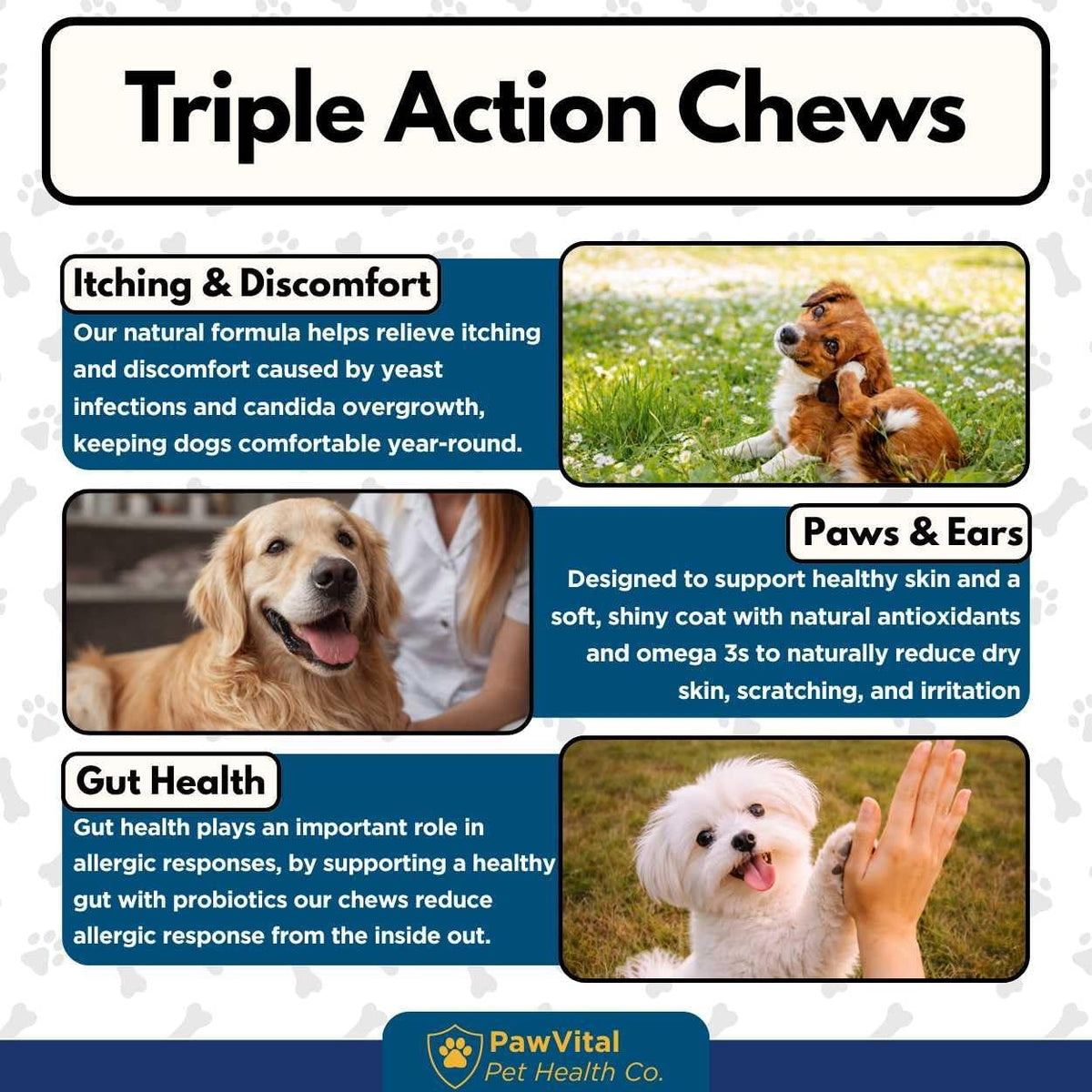 Natural Yeast Infection Treatment for Dogs, 150 Chews – Anti Yeast Support for Itchy Skin & Ears – Helps Reduce Irritation & Paw Licking – Probiotic + Herbal Blend – Bacon Flavored Soft Chews