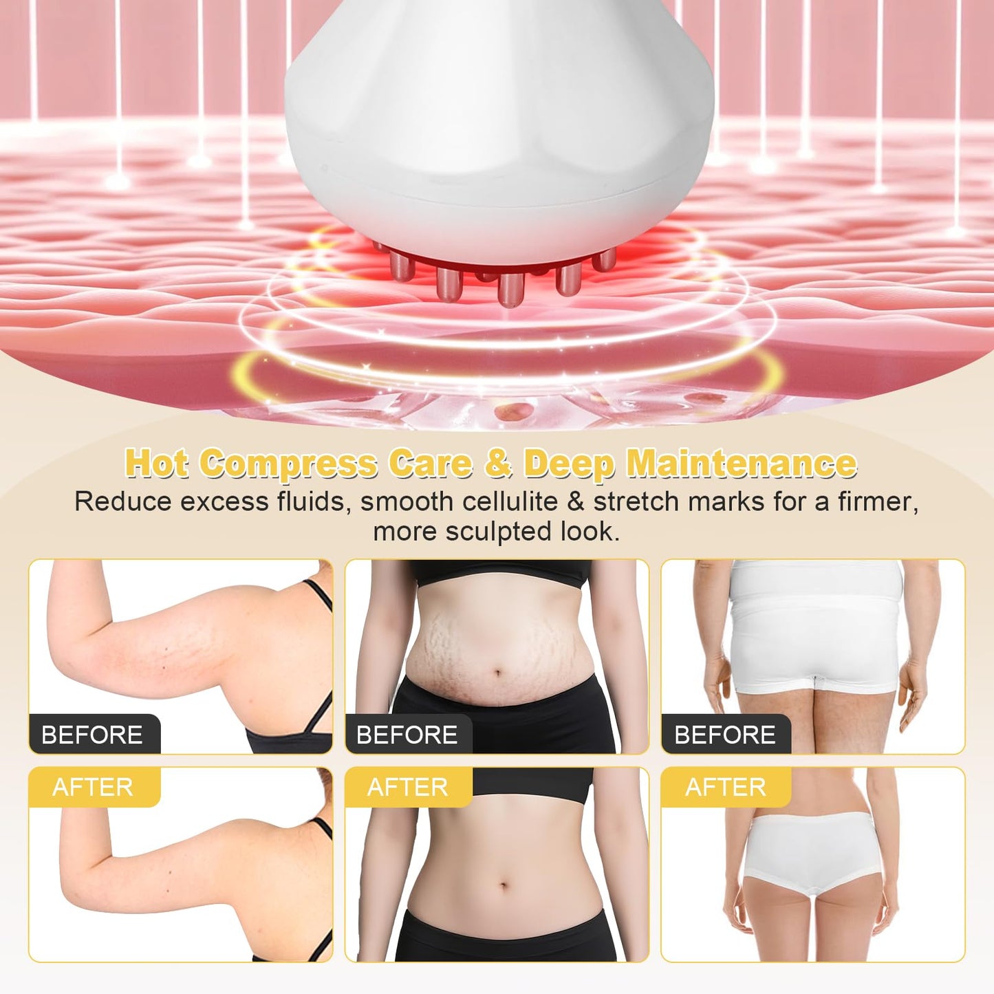 CRYSNATM Lymphatic Drainage Massager & Anti Cellulite Massage Tool, Body Sculpting Machine Helps Reduce Stretch Marks & Cellulite, Ideal Pain Relief Devices for Sciatica Nerve, Legs, Arms, Belly CRYSNATM buy supplements Au