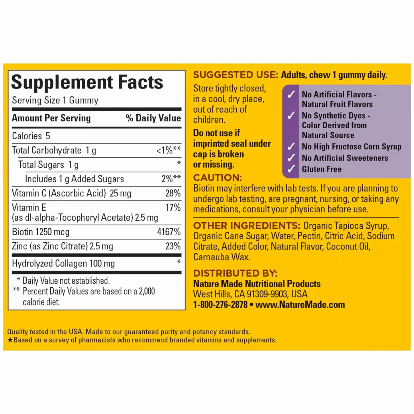 Nature Made Collagen Gummies with Vitamin C, Zinc, Biotin, Hydrolyzed Collagen Peptides for Women and Men, Healthy Skin Support Supplement, 60 Gummies, 60 Day Supply Nature Made buy supplements Au