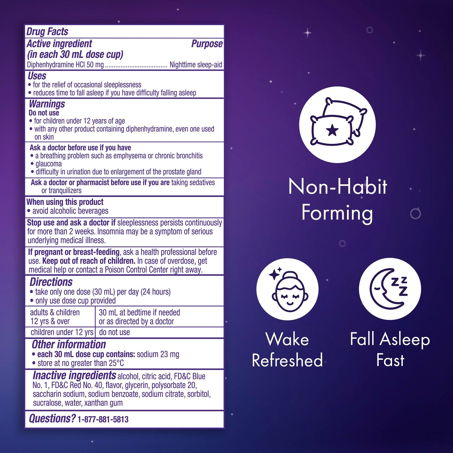 ZzzQuil, Sleep Aid, Nighttime Sleep Aid Liquid, 50 mg Diphenhydramine HCl, Fall Asleep Fast, Non-Habit Forming, Warming Berry Flavor, 12 FL OZ ZzzQuil buy supplements Au