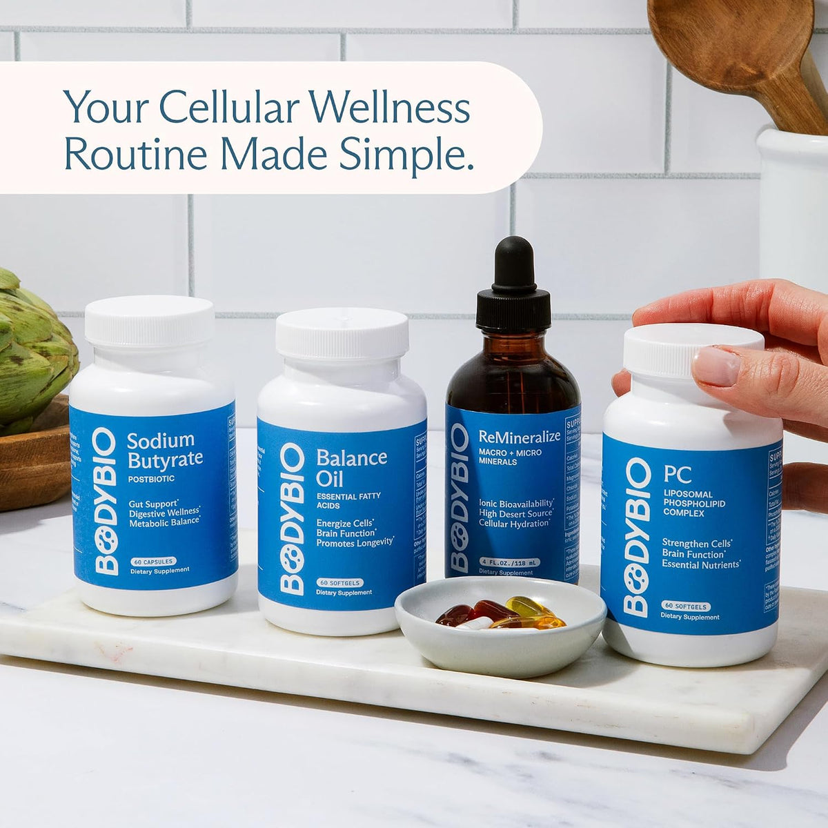 BodyBio Balance Oil - Essential Fatty Acids for Brain, Skin, & Mood | Cold-Pressed Omega 3 & 6