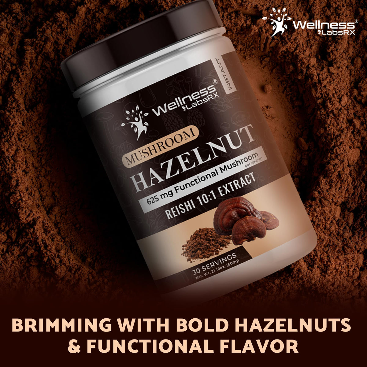 Mushroom Coffee, 90 Servings Organic Mushrooms Instant Coffea, Great Tasting Colombian Keto Coffee, 7 Superfood Mishrooms Lions Mane, Chaga, Reishi, Cordyceps, Maitake, Shiitake, and Turkey Tail