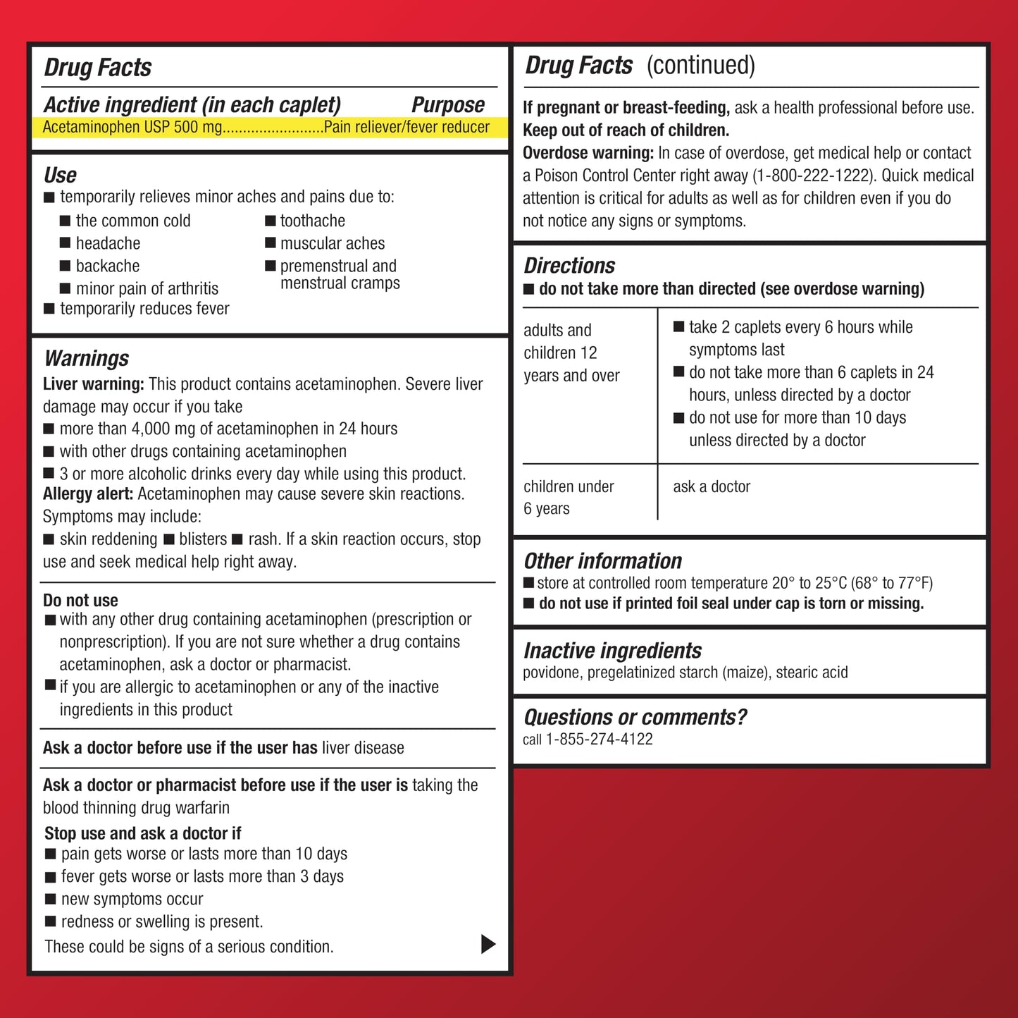 Amazon Basic Care Extra Strength Pain Relief, Acetaminophen Caplets, 500 mg, 200 Count Amazon Basic Care buy supplements Au
