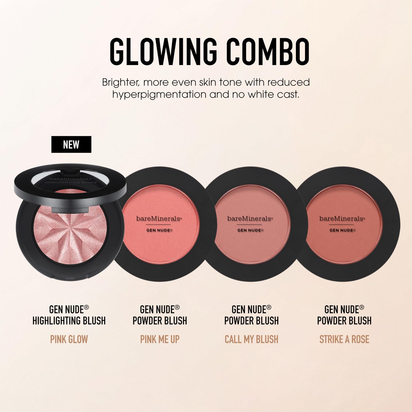 bareMinerals Gen Nude Powder Blush, Pink Me Up, Vegan, Cruelty-Free & Dermatologist-Tested