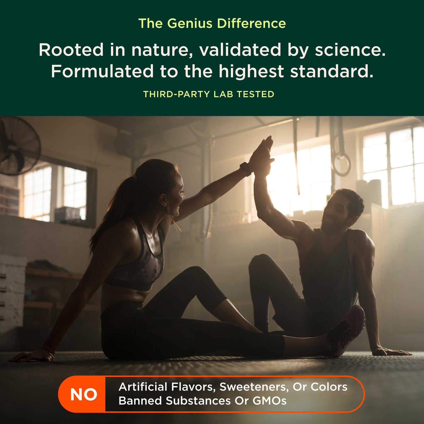 Genius BCAA Powder - 5g Vegan BCAAs L-Glutamine, Cognizin & Rhodiola Muscle Recovery Energy Support 100mg Caffeine Pre, Intra, Post-Workout Nootropic Supplement for Focus & Performance - Grape Limeade