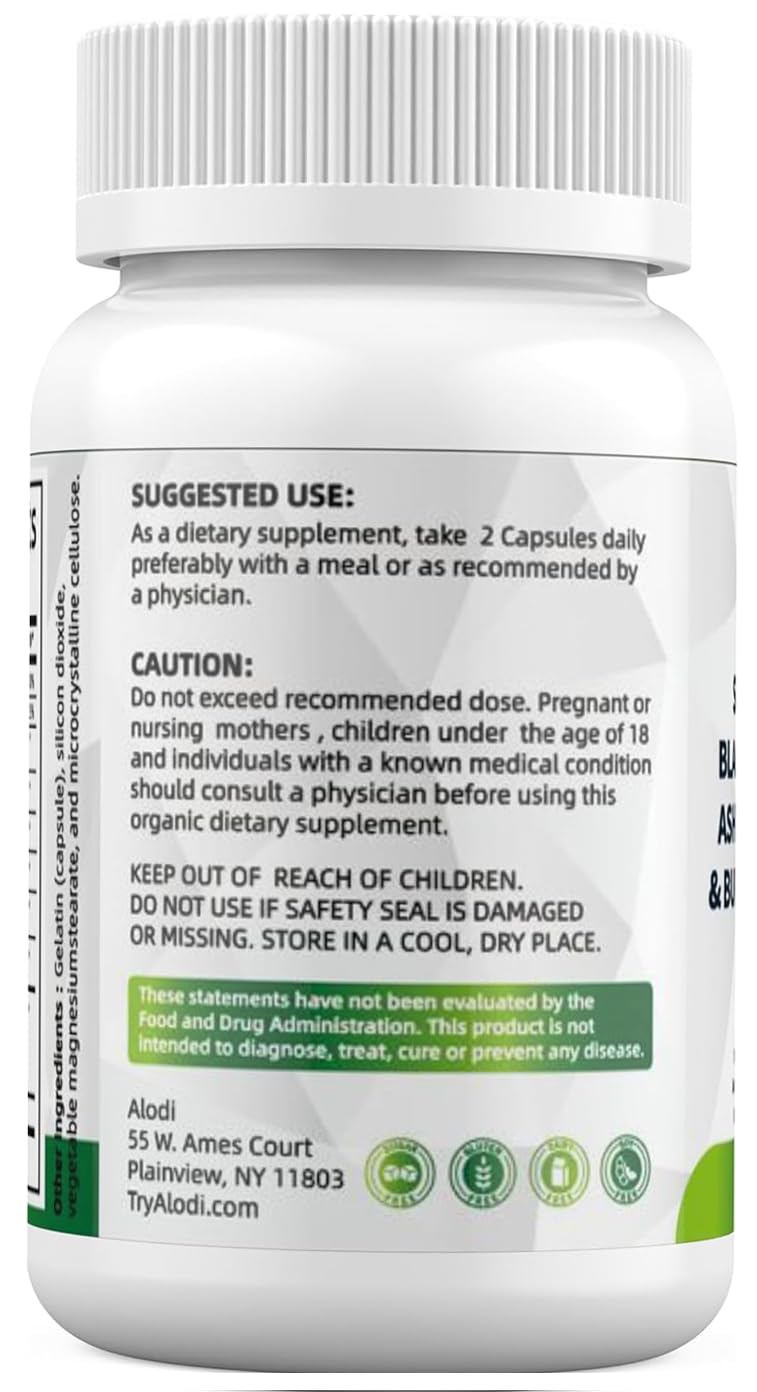 ALODI Super Seaweed Blend Supplement - Contains KSM-66 Ashwagandha, Black Seed Oil, Burdock Root, Kelp, Supports Digestion, Sleep, and Immune Health - dailyvitalstore