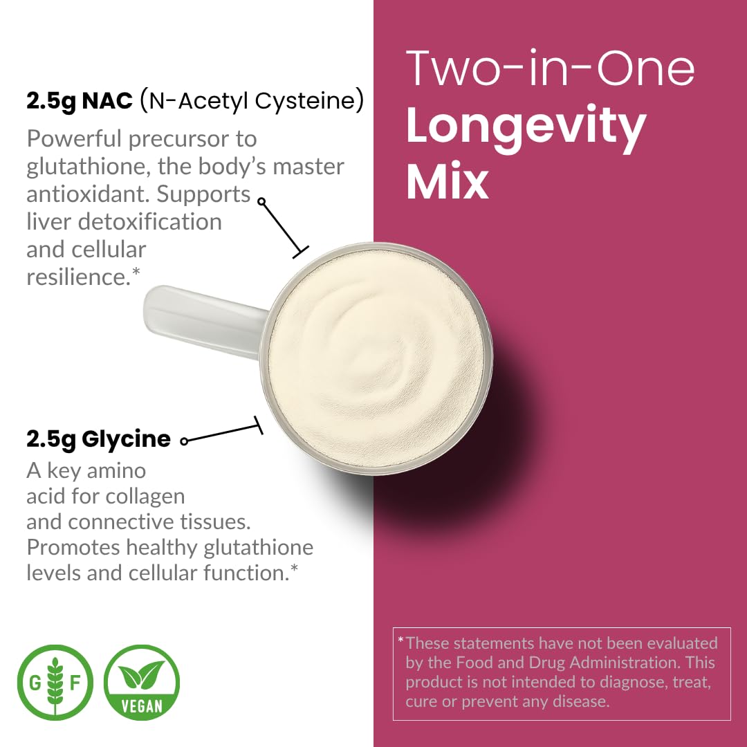 Apeiron Elementals NAC + Glycine Powder - 2500mg - Glutathione Production, Immune Support, & Cellular Energy - dailyvitalstore