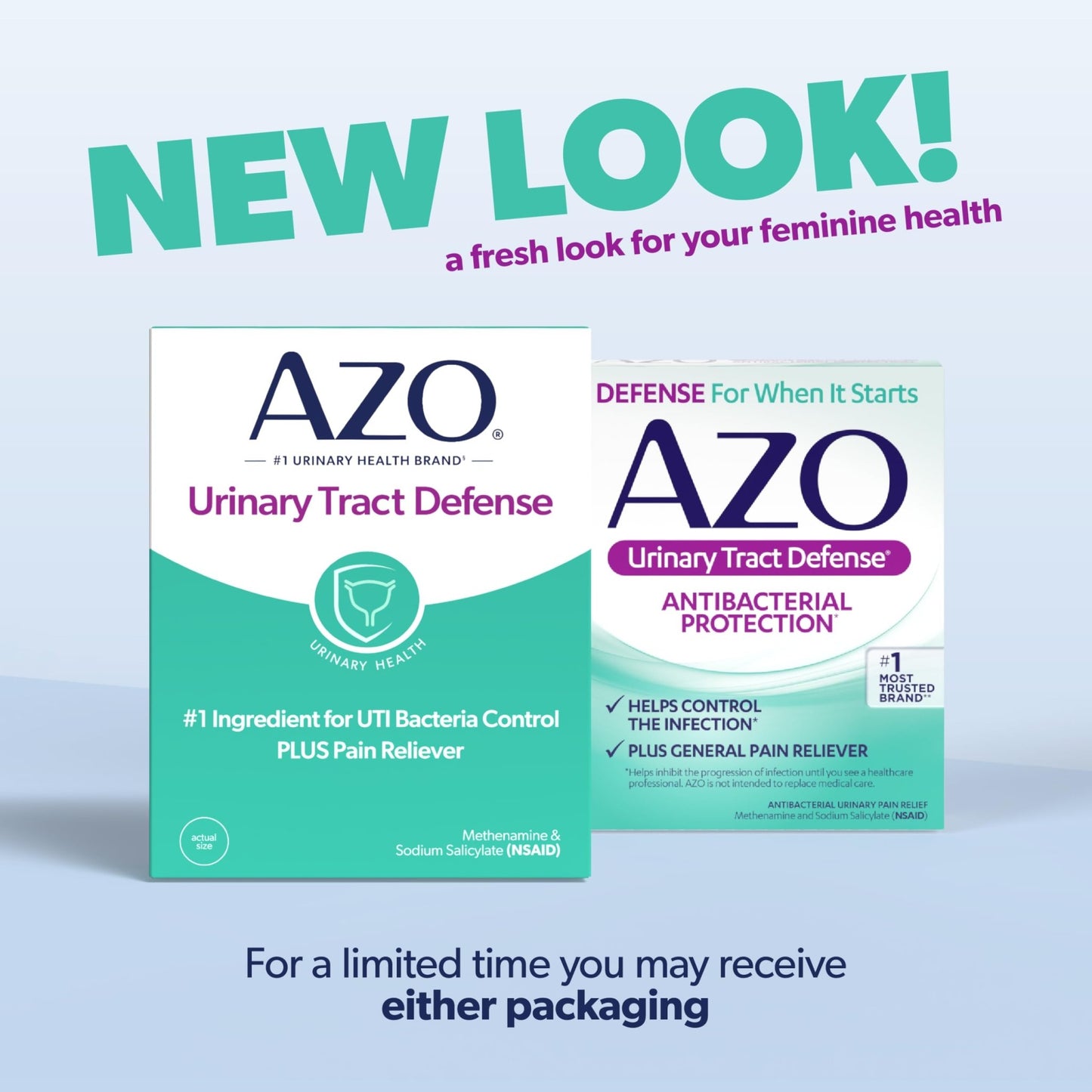 AZO Urinary Tract Defense Antibacterial Protection, FSA/HSA Eligible, Helps Control a UTI Until You Can See a Doctor, from The No. 1 Most Trusted Urinary Health Brand, 24 Count (Pack of 1) - dailyvitalstore