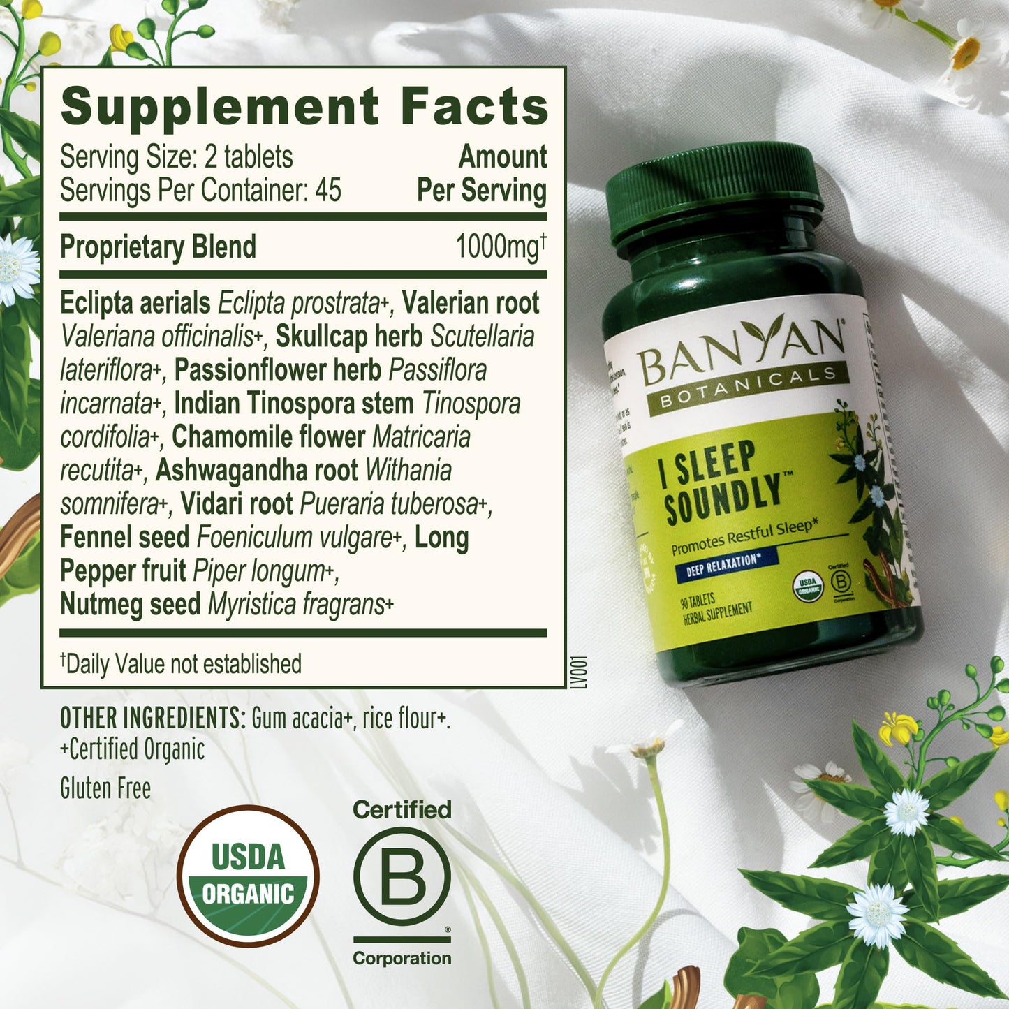 Banyan Botanicals Organic Joint Support–Advanced Mobility & Flexibility Supplement with Boswellia,Guggulu Resin & Turmeric–Natural Lubrication for Cartilage, Bones & Muscles-90 Tablets-USDA Organic - dailyvitalstore