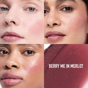 bareMinerals Gen Nude Dew in One Cheek & Lip Stick - Berry Me in Merlot - dailyvitalstore