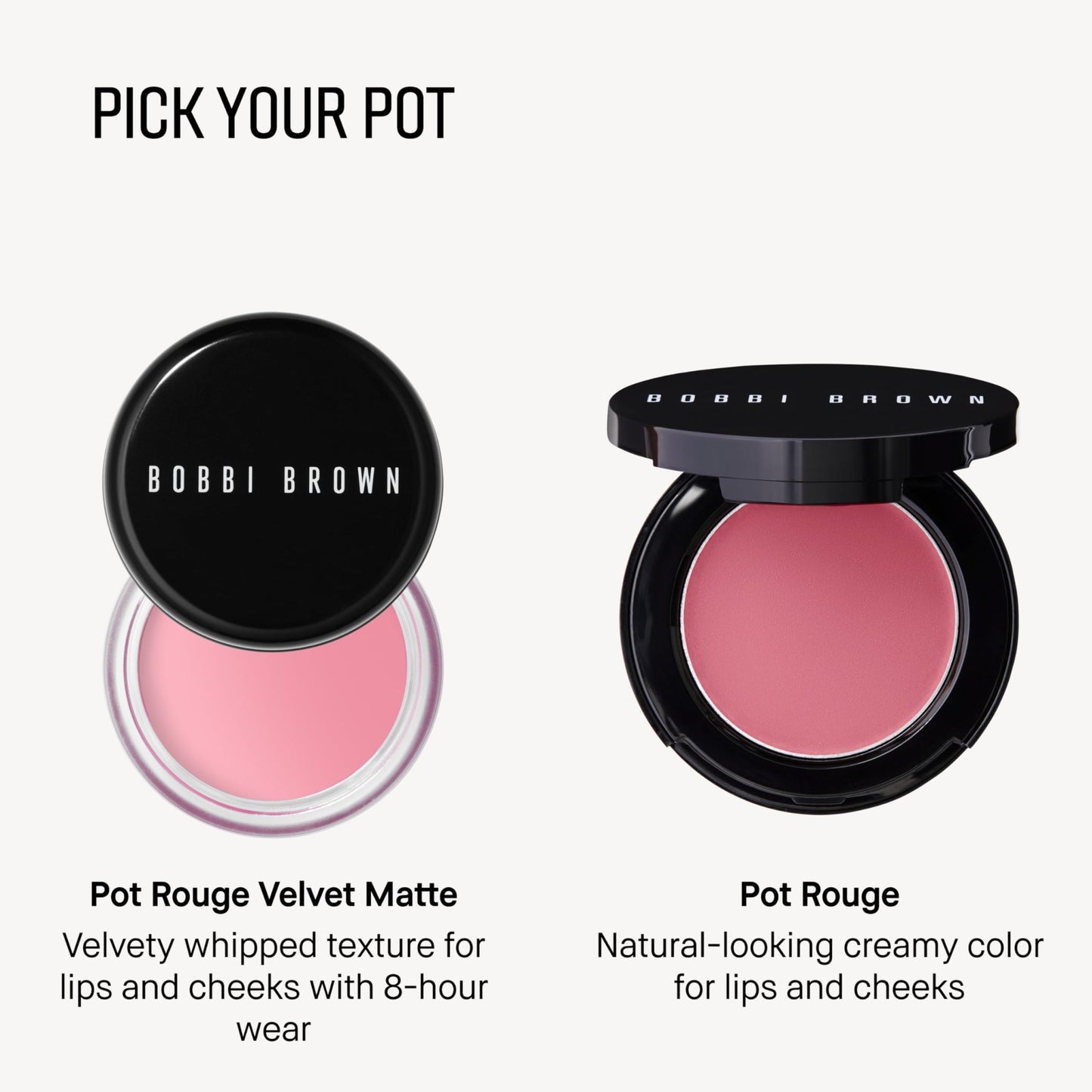 Bobbi Brown Pot Rouge | Multi-Use Cream Blush and Lip Tint | Dewy, Natural-Looking Flush for Cheeks and Lips | Mirrored Compact Travel-Size Face Makeup Blusher, Velvet Plum, 0.13 Ounce - dailyvitalstore