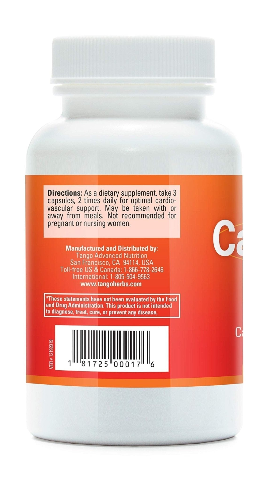 CardioPhase Natural Heart Support Supplement for Healthy Circulation and Cardiovascular Performance (180 Vegetarian Capsules) - dailyvitalstore