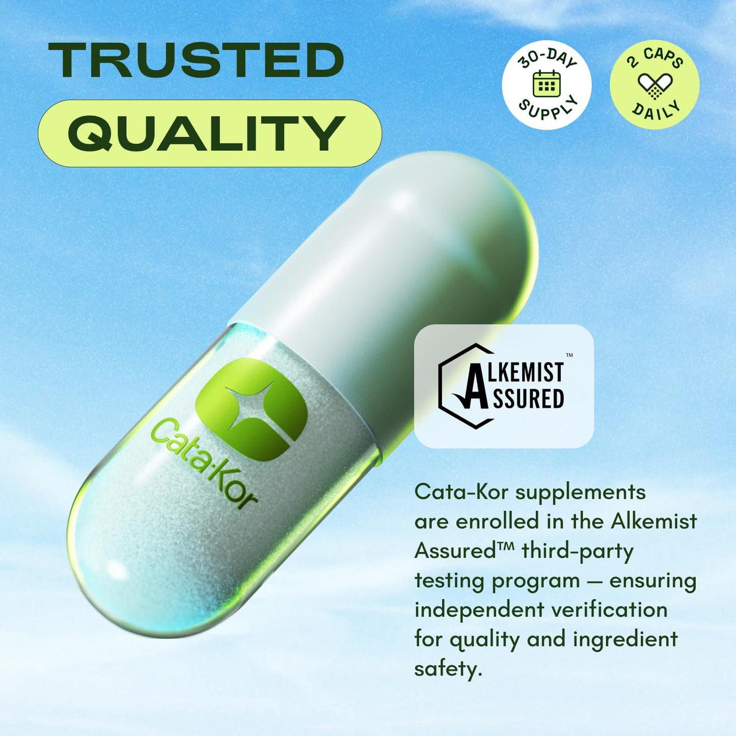 Cata-Kor NMN Supplement Alternative – Liposomal NAD+ Supplement - NAD CORE 30-Day Supply 60 Capsules - dailyvitalstore