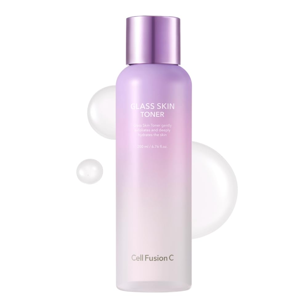 Cell Fusion C Glass Skin Toner, Face Toner for Glass Skin, Niacinamide, Hyaluronic Acid & Citric Acid, Dewy Glow & Smooth Texture, 200ml / 6.76 fl.oz - dailyvitalstore