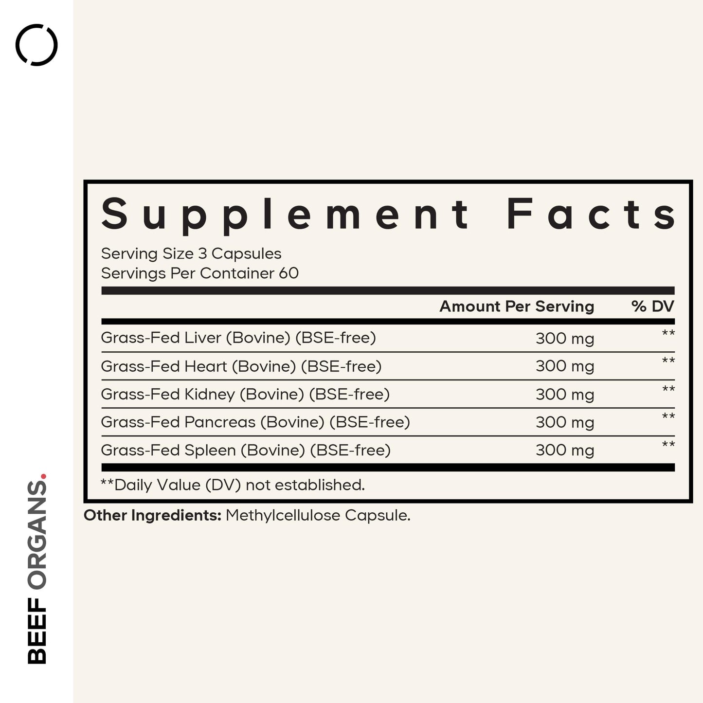 Codeage Grass Fed Beef Organs Supplement – Glandulars Supplements - Freeze Dried, Non-Defatted, Desiccated Liver, Heart, Kidney, Pancreas & Spleen Bovine Pills – Beef Vitamins - Non-GMO -180 Capsules - dailyvitalstore