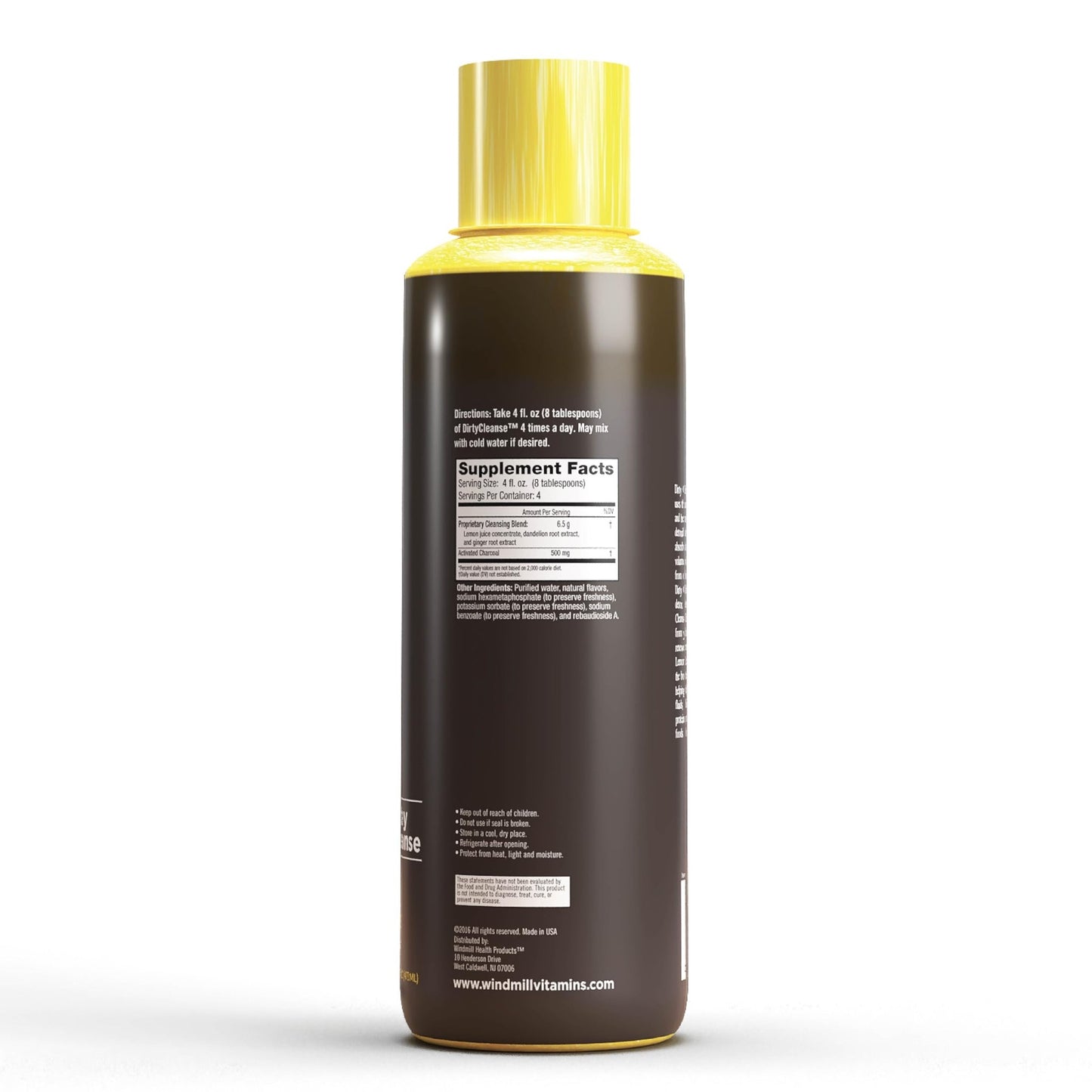 Dirty Cleanse Lemon Detox with Volcanic Charcoal with Ginger and Dandelion Extract, 4 servings - dailyvitalstore