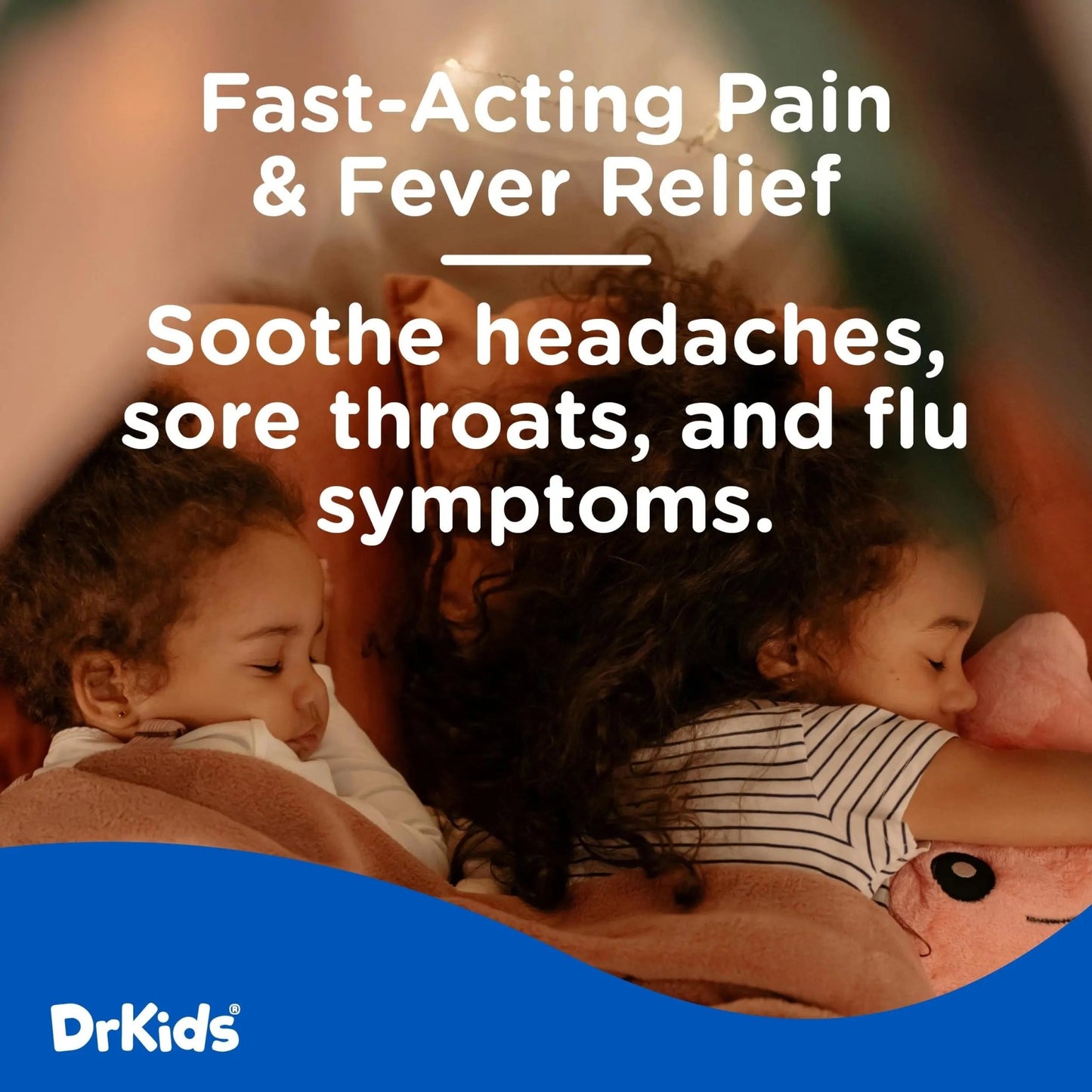 Dr. Kids Children’s Pain and Fever Chewable Gels – Pain Relief and Fever Reducer for Kids Ages 2–11, 80 mg Chewable Acetaminophen for Headache, Sore Throat, Cold & Flu, Pineapple Flavor, 26 Count - dailyvitalstore