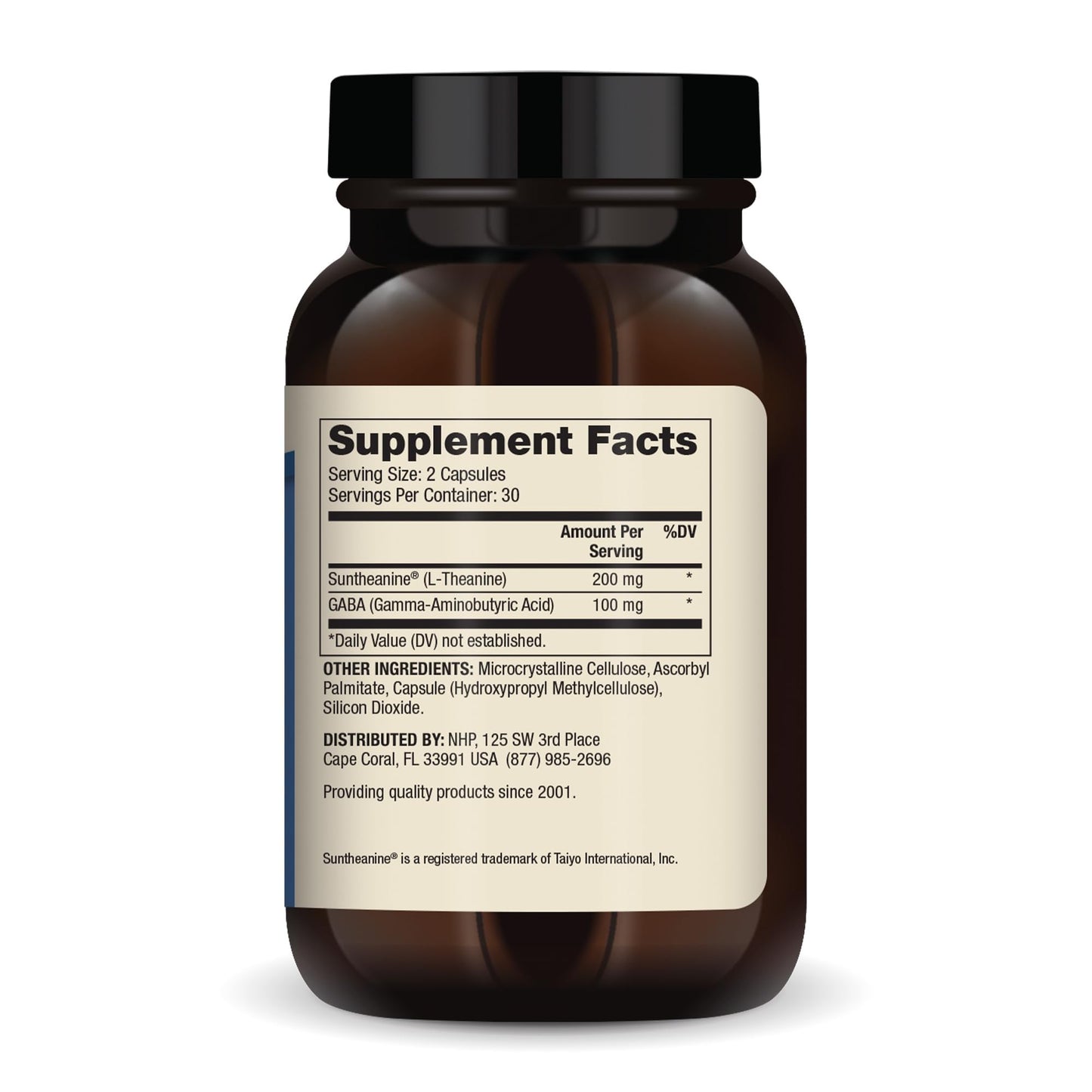 Dr. Mercola L-Theanine Plus GABA - Supports Relaxation - Focus & Cognitive Function - Stress Support Supplement - 200 mg L-Theanine - 100 mg GABA - 60 Capsules - dailyvitalstore