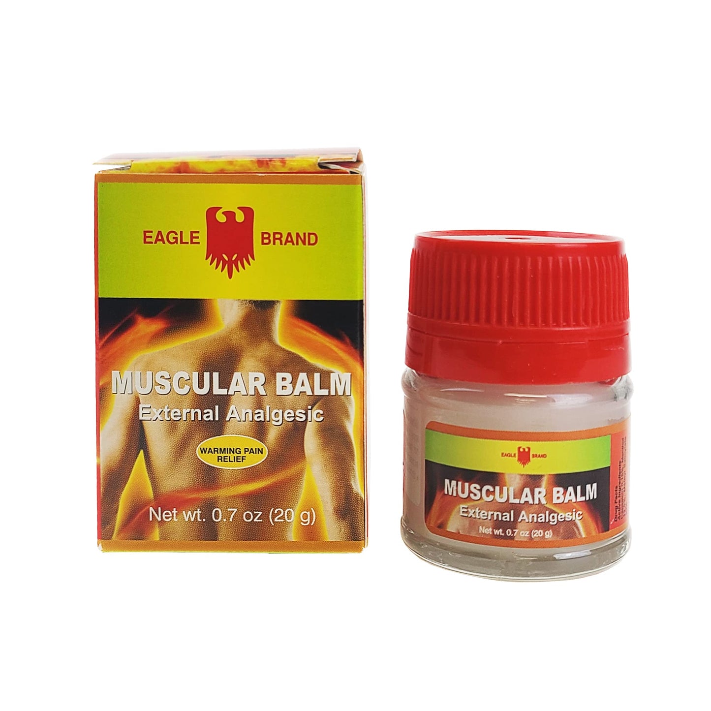 Eagle Brand Muscular Balm, External Analgesic, Warming Pain Relief, 0.7oz x 3, (Pack of 3) - dailyvitalstore