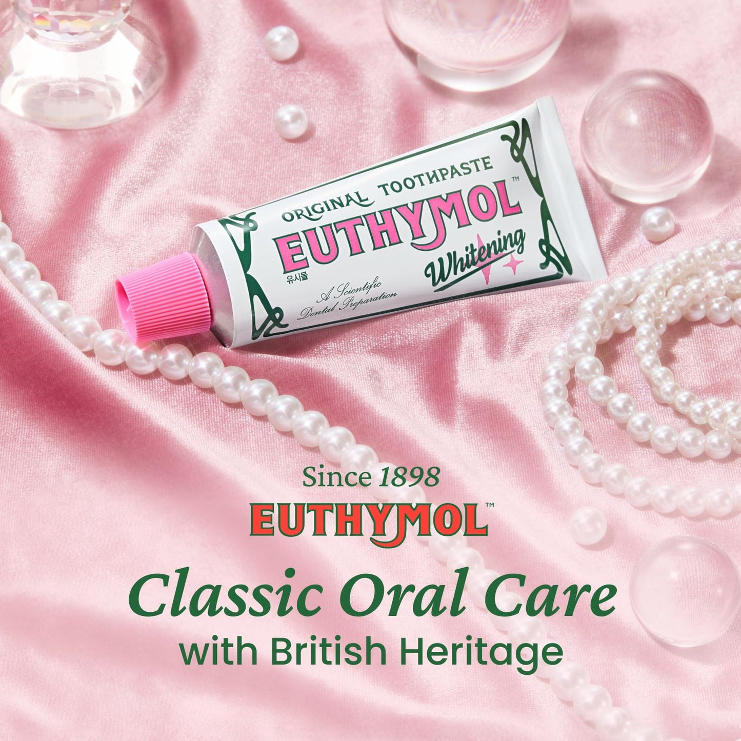EUTHYMOL Whitening Toothpaste (3.7fl oz) - Stain Removal in 2 Weeks, Long-Lasting Freshness for Sensitive Gum & Teeth. Bad Breath - dailyvitalstore