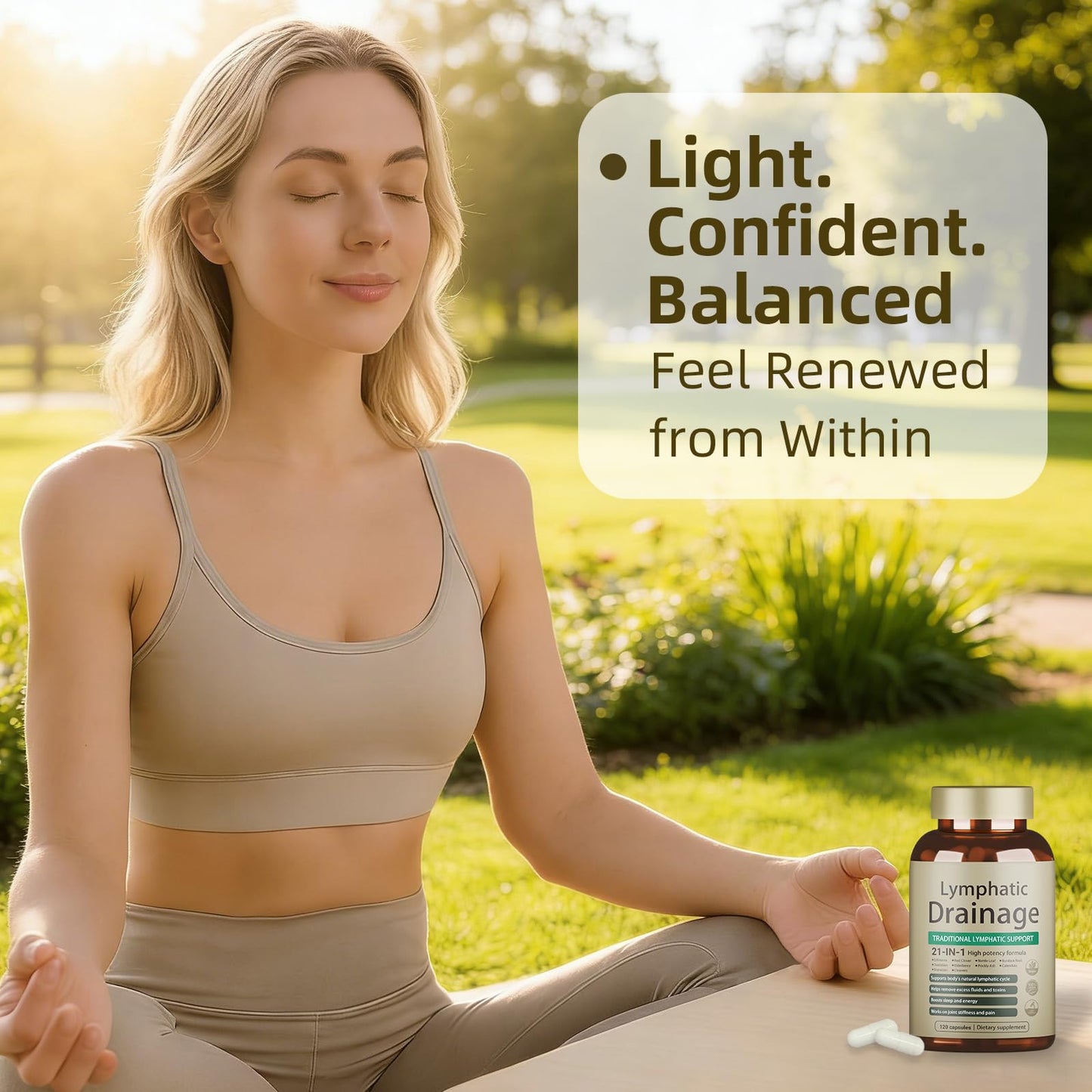 FRZVEO Lymphatic Drainage Capsules, 120 Capsules New Maximum Potency Formula 2 Month Supply with Dandelion Extract, Cleavers Extract - Supports Cellulite Reduction, Lymphatic Drainage & Immune Health - dailyvitalstore