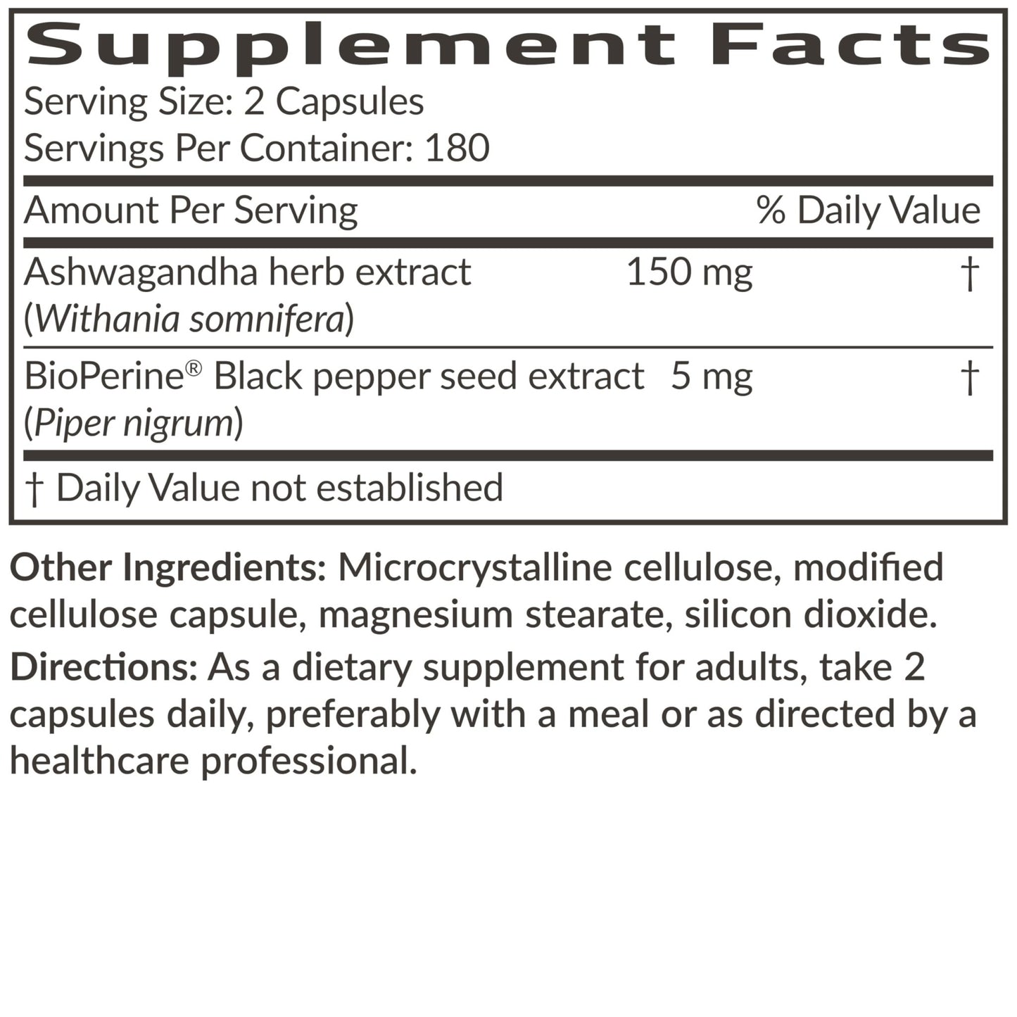 Futurebiotics Ashwagandha Extra Strength Stress & Mood Support with BioPerine - Non GMO Formula, 360 Vegetarian Capsules - dailyvitalstore