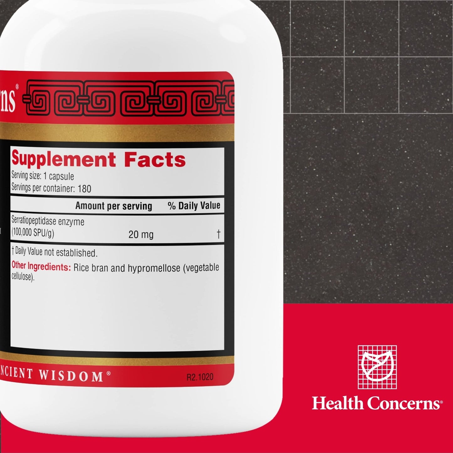 Health Concerns Serramend – Immune Defense Support Supplement – Serrapeptase Proteolytic Enzyme – Blood Circulation – Chinese Herbal Supplement for Men & Women – 180 Capsules - dailyvitalstore
