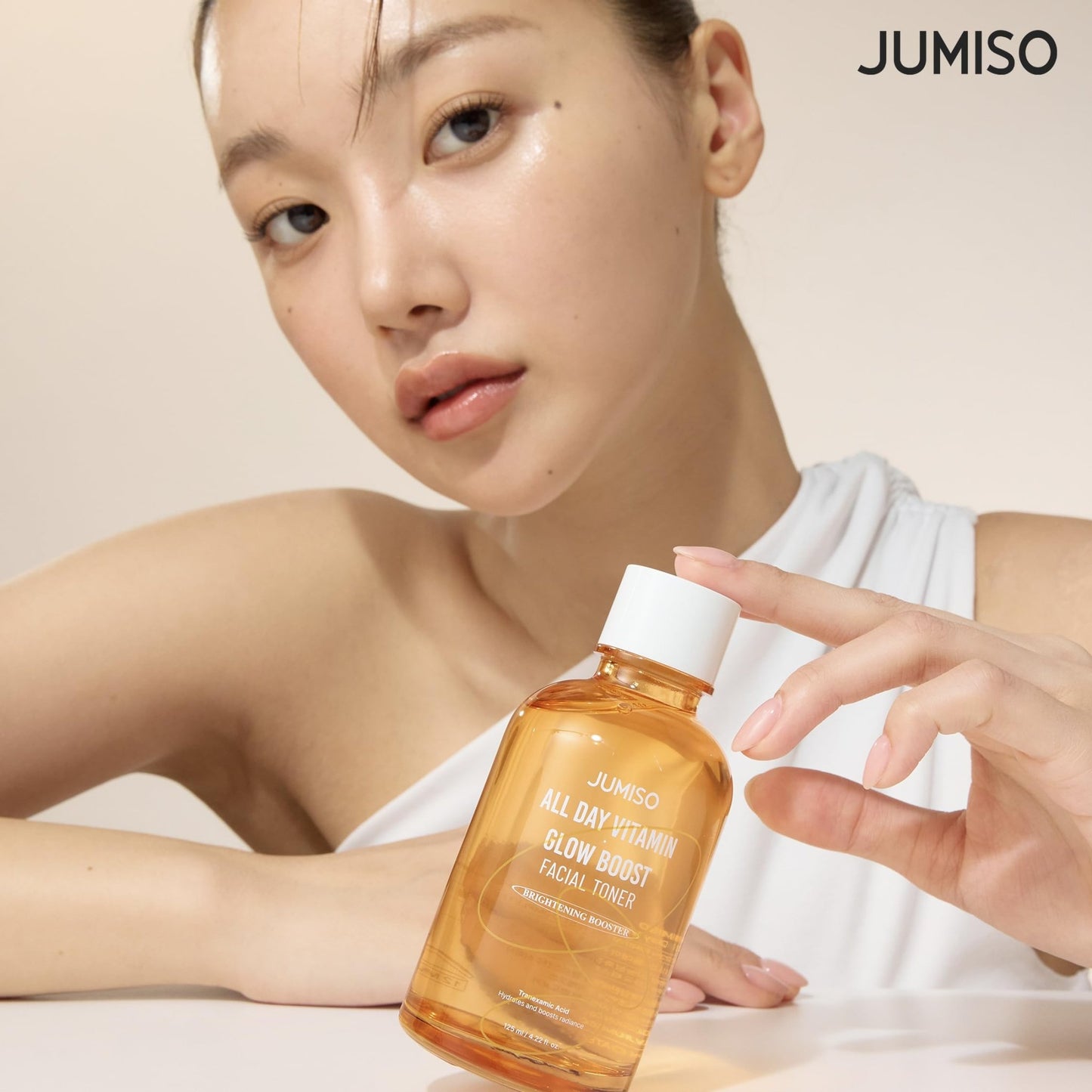 JUMISO All Day Vitamin Glow Boost Facial Toner, Vitamin Daily Toner, Vitamin B,C Toner, Skin Brightening Hydrating, Glowing Toner, Naturally Radiant&Plump Skin, EO&Fragrance Free, 125ml 4.22 FL.OZ - dailyvitalstore