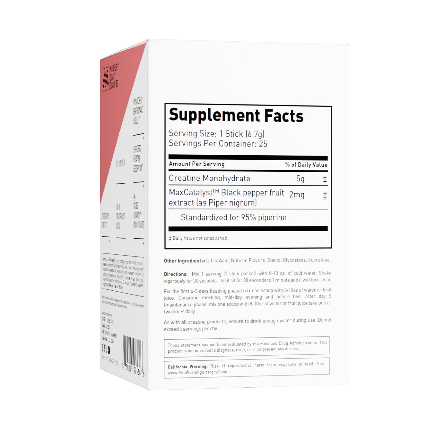 Kaged Creatine Monohydrate + Max Absorption Technology | Micronized Powder Stick Packs | Strawberry Lemonade | Muscle Building & Recovery | Brain Health - dailyvitalstore