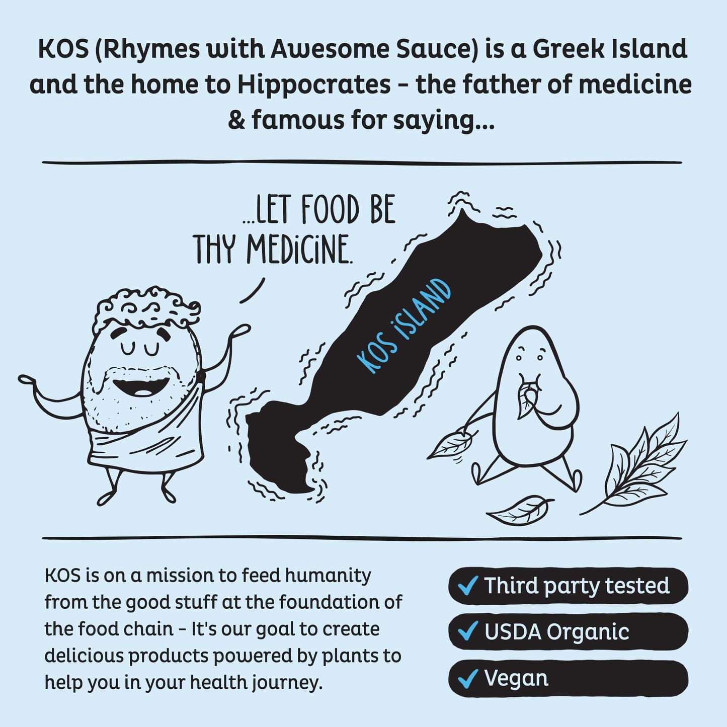 KOS Plant Based Protein Powder, Blueberry Muffin - Organic Pea Protein Superfood with Spirulina and Immune Support Blend. Soy, Gluten, Dairy Free - Vegan Meal Replacement for Women & Men - 15 Servings - dailyvitalstore