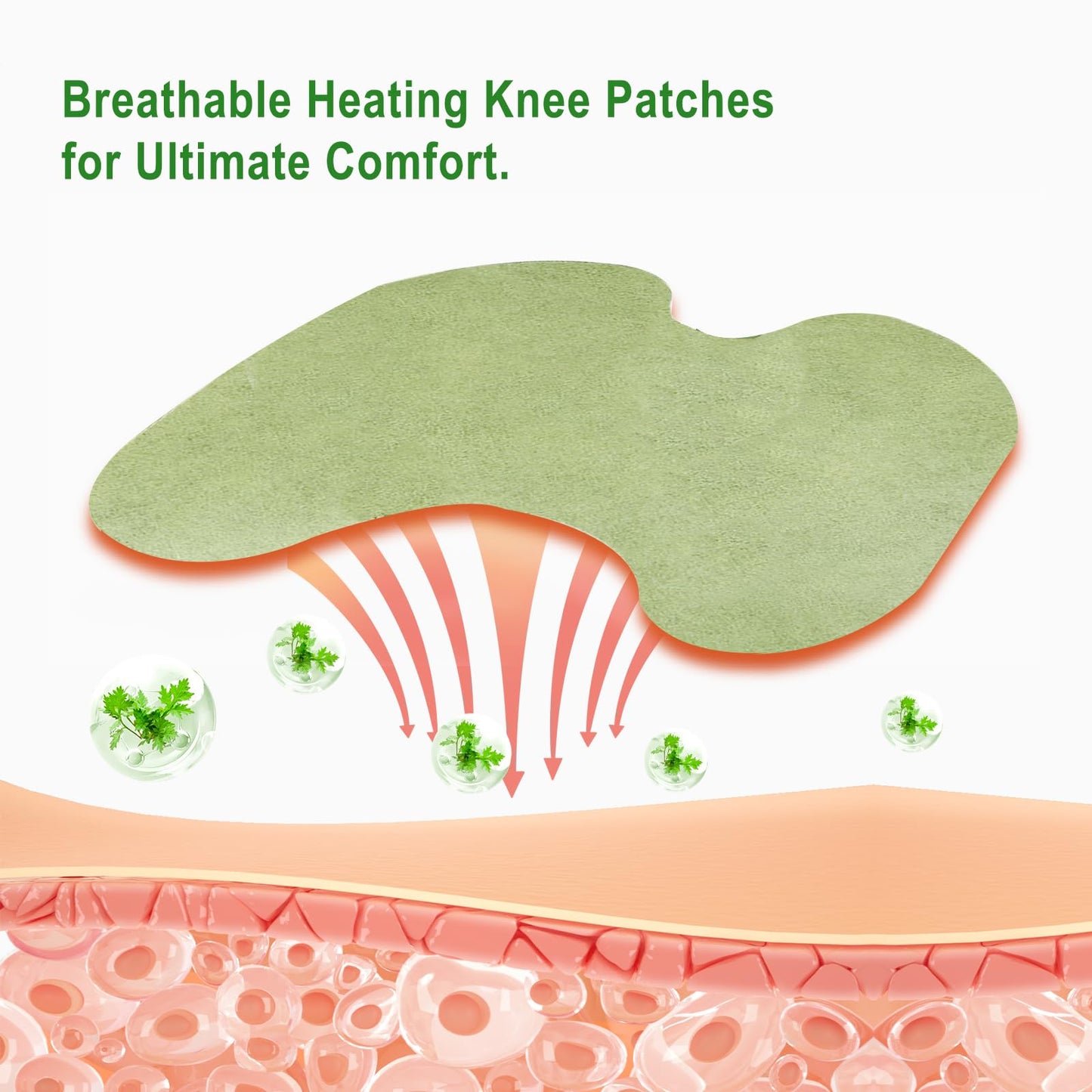Leytearoo Knee Paches, 48PCS Herbal Knee Patch,Pain Relief Patches,One Pair Knee Sleeves,Long Lasting Relief of Joint - dailyvitalstore