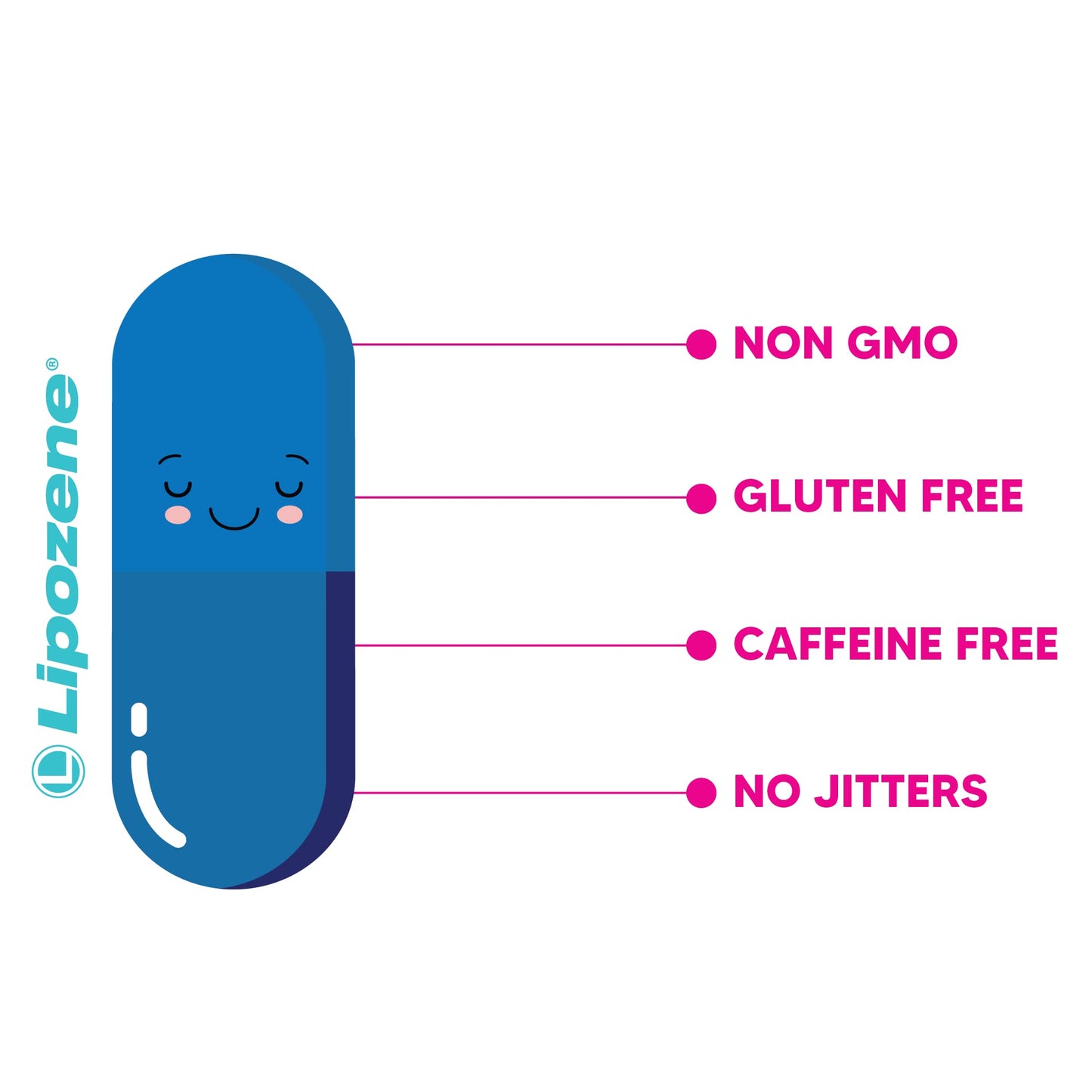 Lipozene Weight-Management Fiber Supplement, 60 Capsules | Non-Stimulant Glucomannan Formula for Healthy Lifestyle Support - dailyvitalstore