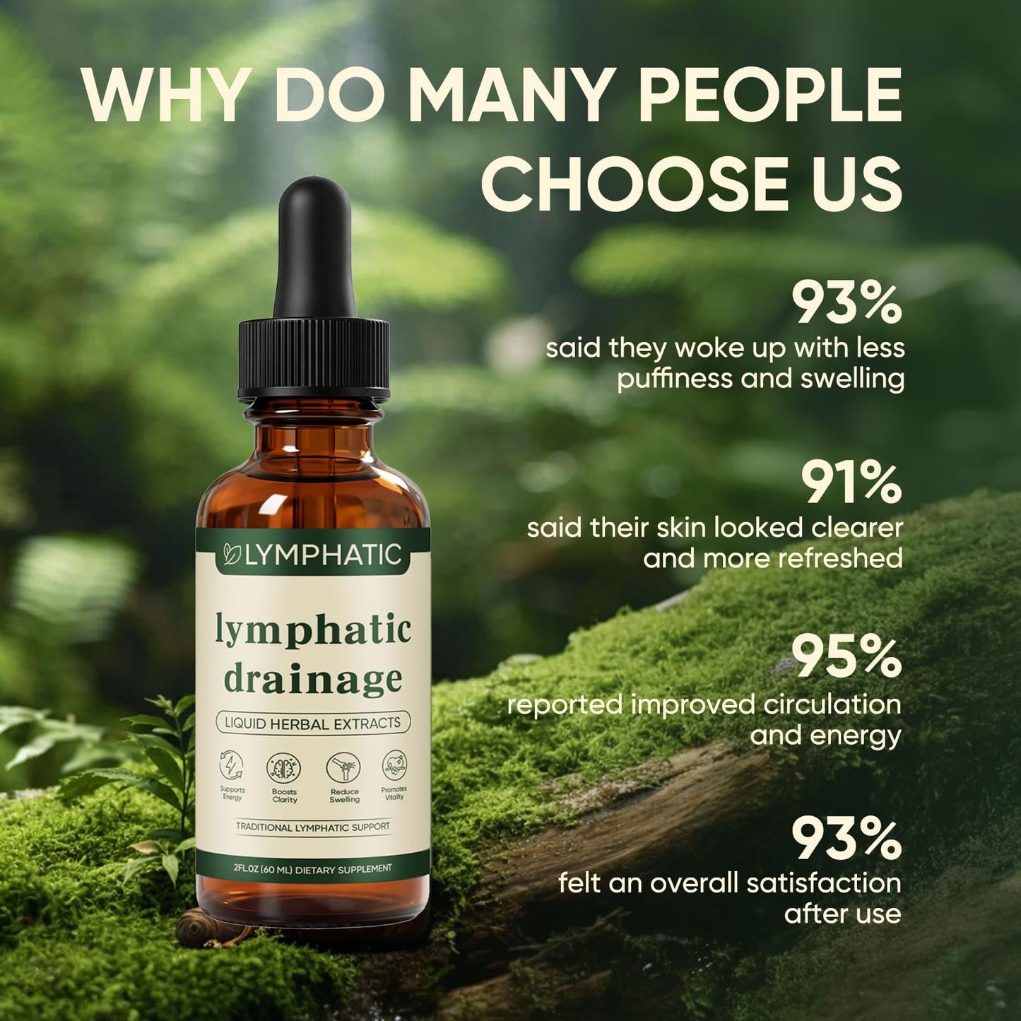 Lymphatic Drainage Drops, Lymphatic System Support, Immune System, Natural Herbal Blends, Vegan & Non-GMO (1) - dailyvitalstore