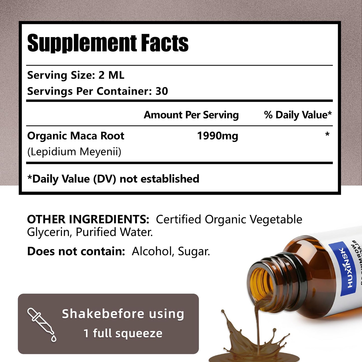 Maca Root Liquid Drops Extract | Peruvian Black & Red Blend | Natural Energy & Hormone Balance | Alcohol-Free, 60ml Vegan Tincture - dailyvitalstore