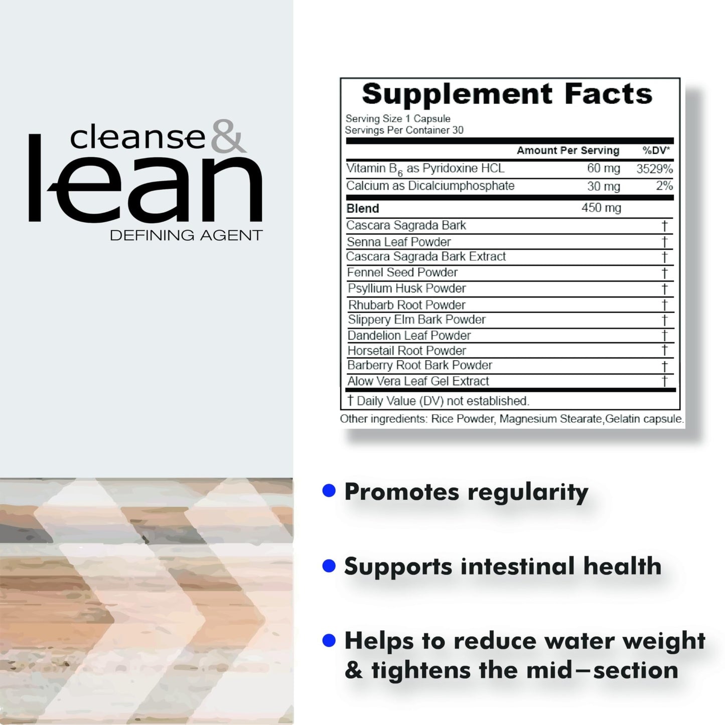 Max Muscle Naturaliga Cleanse and Lean Defining Agent Herbal Cleanse for Regularity w/Natural Detoxifying Ingredients - dailyvitalstore
