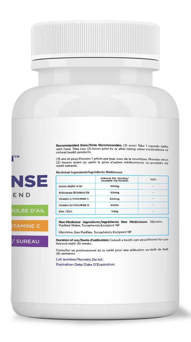 Maximum Slim Powerful 6-in-1 Immune Support Supplement with Zinc, Vitamin C, Elderberry, Vitamin D, Echinacea, & Garlic, 60 Count - dailyvitalstore