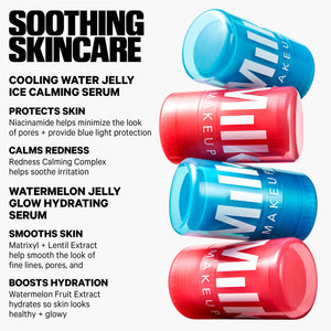 Milk Makeup Skincare Jelly Gift Set – Hydrating + Brightening Face Serums and Blush + Lip Stain in pH-Adaptive Pink – Two Full Size Serum Sticks .21oz + Travel-Friendly Jelly Tint (pHreeze) .17oz - dailyvitalstore