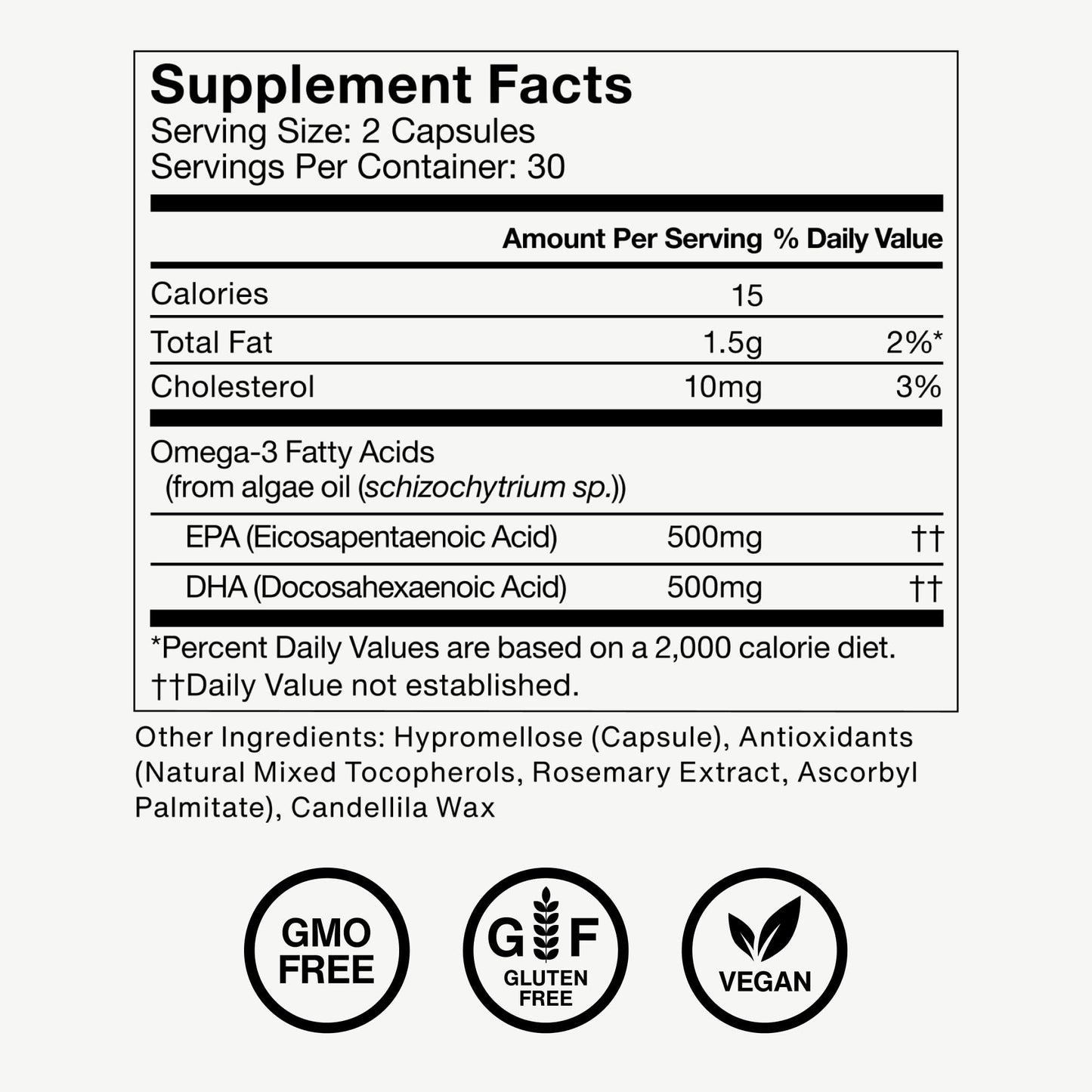 Momentous Vegan Omega-3 - Plant-Based EPA & DHA Supplement for Men & Women - Sourced from Algae Oil - Supports Heart, Joint, & Brain Health - NSF Certified for Sport - 1,000 mg - 30 Servings - dailyvitalstore